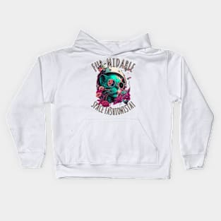 Fur-Midable Space Fashionista Space cat Kids Hoodie